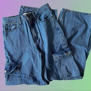 Cargo jeans, wide leg 90s style
